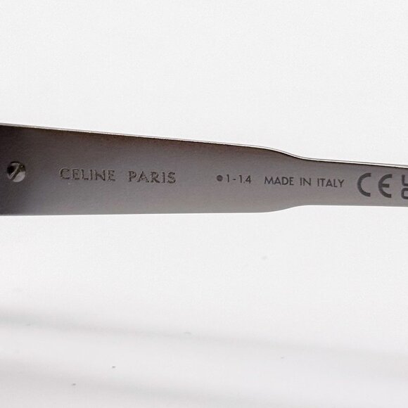 NEW CL40293U 16V CELINE SUNGLASSES SILVER BLUE WOMEN EYEWEAR - Picture 9 of 10